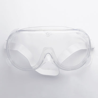Safety Goggles Wrap Around Eyewear with Anti-Fog Crystal Clear Lens and Adjustable Elastic Strap